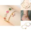 European Style Ladies Anklet Set With Geometric Alloy Design For Casual Wear