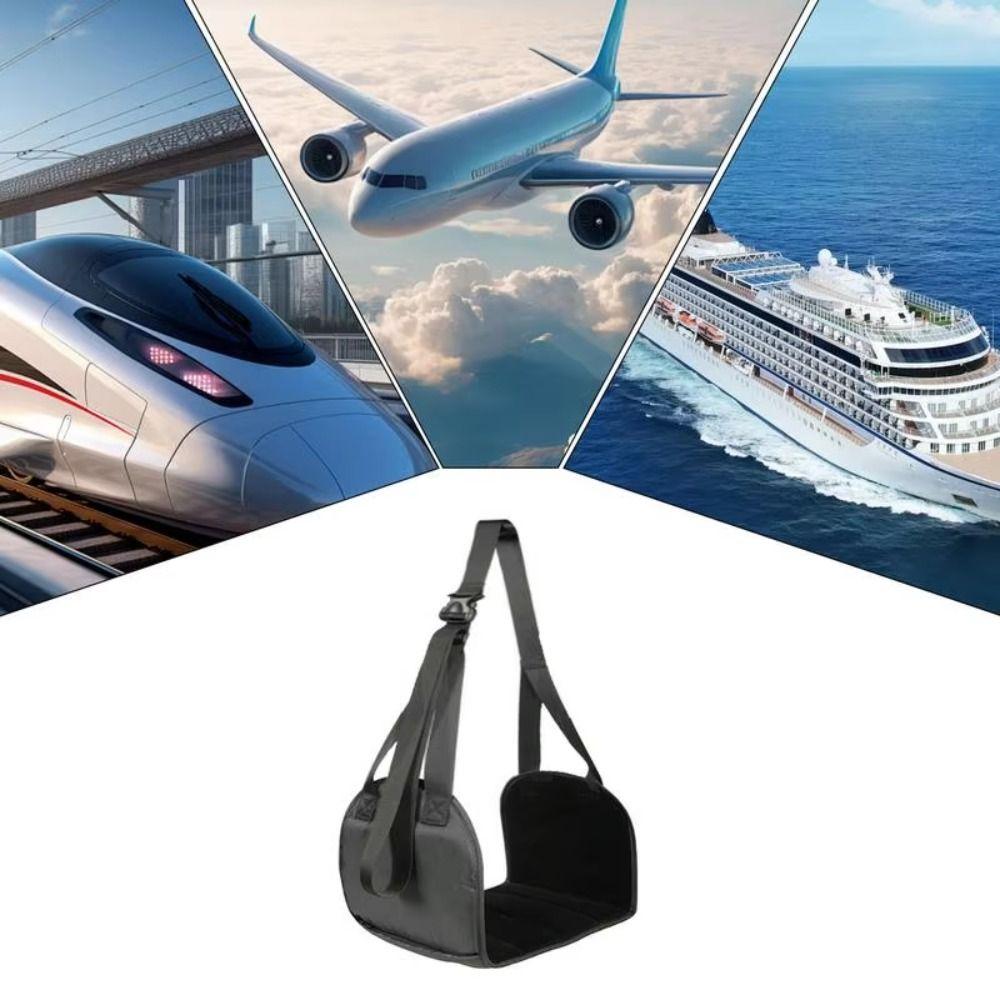 Adjustable Strap Portable Footrest Comfortable Leg Comfort Mat Soft Outdoor Foot Hammock Airline