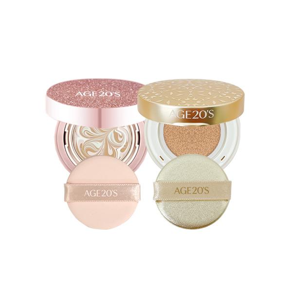 3D Touch High Cover Cushion No. 21 Mini + Double Blooming Pact Mini No. 21 Mini + Double Blooming Pact Mini
