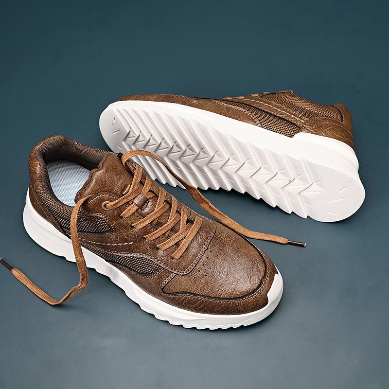 Men Sneakers Elevator Shoes Sports Lift  Height Increase Insole 6Cm Mesh Man Leisure Fashion
