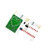 Diy Heart-Shaped Led Flowing Lights Electronic Kit 18 Red Led Light Pcb Soldering Kit With Battery Box Dc3V Circuit Board Module