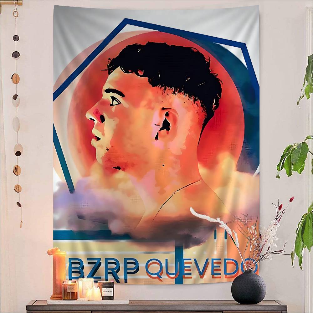 

Pop Rapper Quevedo Tapestry Art Printing Cheap Hippie Wall Hanging Bohemian Wall Tapestries Mandala Art Home Decor 74x94cm(29x37in)