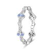 Rings 925 Silver Star Moon Colorful Sparkling Zircon Simple Rings For Women Exquisite Wedding Engagement Birthday Jewelry Gifts