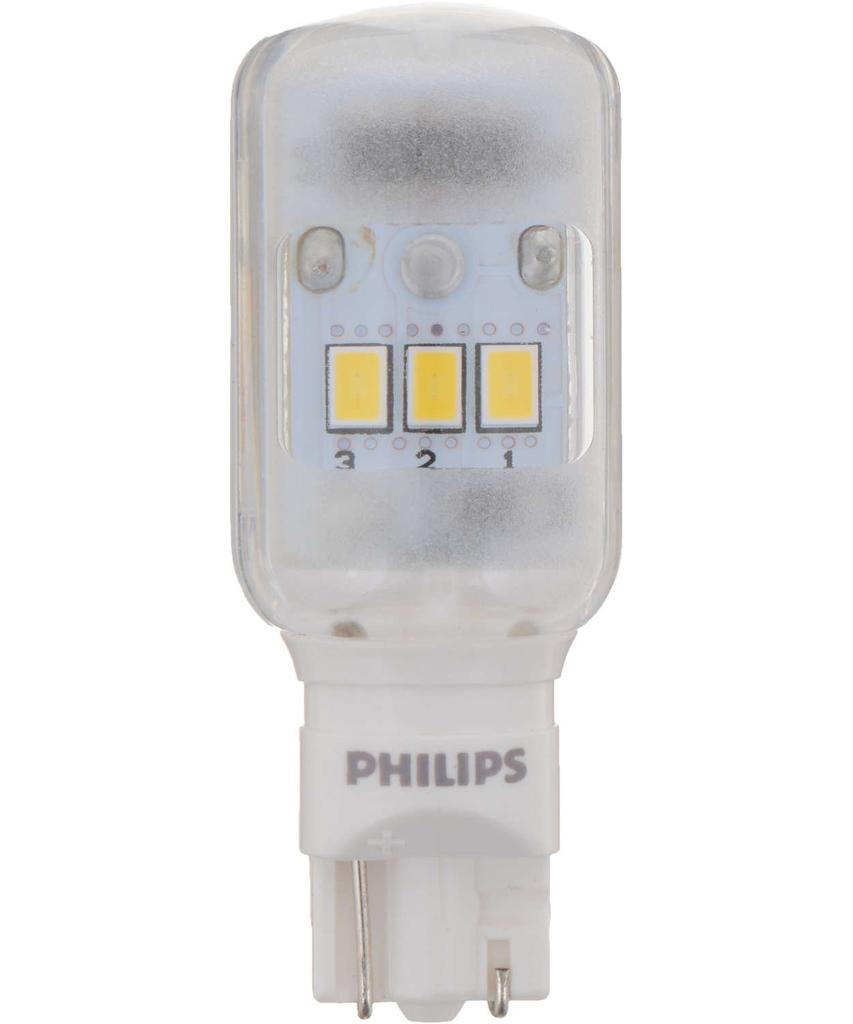 Philips Ultinon LED T16 Car Bulb Backup 1 Vehicle Inspection 11067ULWX1 & Light, 6000K, 140lm, 12V, 2.3W, Lamp, LED, Compliant,