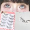 Dream Deer Fairy Manga Long Thin False Eyelashes - Cross-Section Mesh for Sweet, Enlarged Eyes