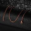 50cm Nuova Moda Catena in Acciaio Inossidabile 1,2-3mm Colore Argento Oro Rosa Collana Gioielli Placcatura Sottovuoto Accessori Choker Collare