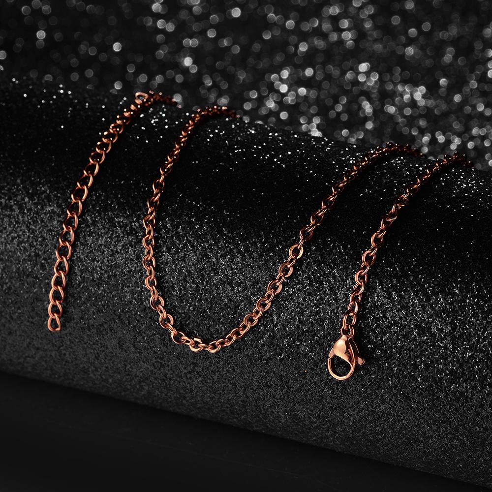 50cm Nuova Moda Catena in Acciaio Inossidabile 1,2-3mm Colore Argento Oro Rosa Collana Gioielli Placcatura Sottovuoto Accessori Choker Collare