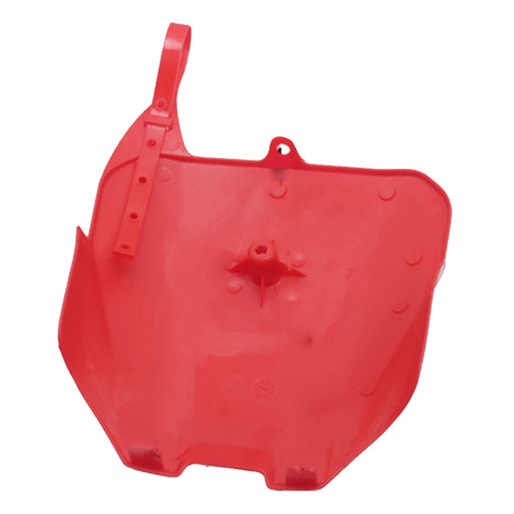 Motorcycle Front Number Plate Rugged High Performance Plastic Number Plate for CRF70 Red