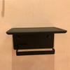 Stainless Steel Black Hanging Toilet Paper Holder With Shelf Roll Paper Holder