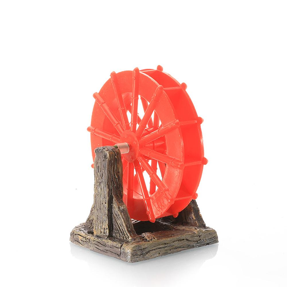 

Resin Windmill Wheel Gear Ornaments Pet Supplies Layout Prop Aquarium Fish Tank Landscape Decoration resin G09L03#1