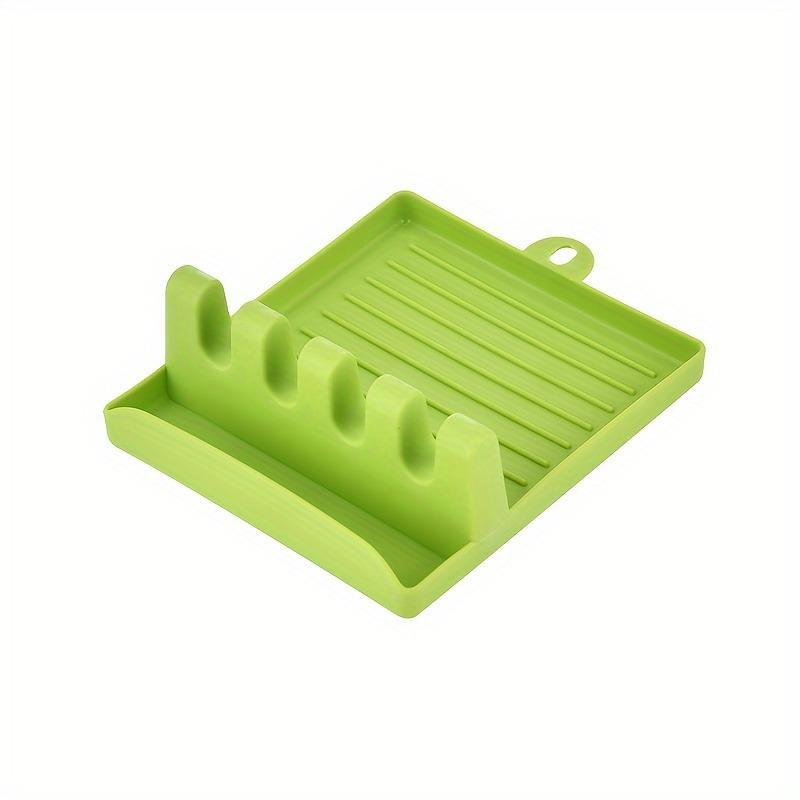 Silicone Utensil Holder, Cutlery Holder, Spoon Storage Rack, Suitable for Spatula, Long-handled Spoon, Fork, Put Pot Lid