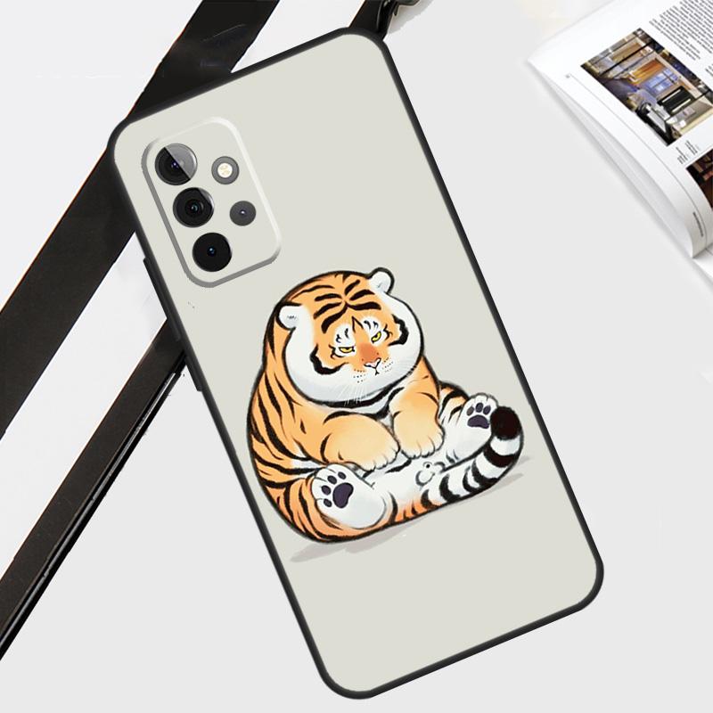 fat tiger Cartoon Funny Case For Samsung Galaxy A06 A56 A36 A26 A16 A54 A34 A14 A12 A22 A32 A52 A13 A53 A15 A35 A55