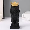 Decorative Crown Lion King Statue Showpiece Sculpture Animal Figurines