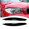 Sopraccigli Neri in Plastica Per BMW Serie 1 E87 E88 E81 E82 Palpebre Sopraccigli 2008-13