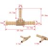 Brass Tee T Shape  Pipe Connector Tee Barb Fitting Barb Fitting Reducer  Fitting Air Gas Water Fuel