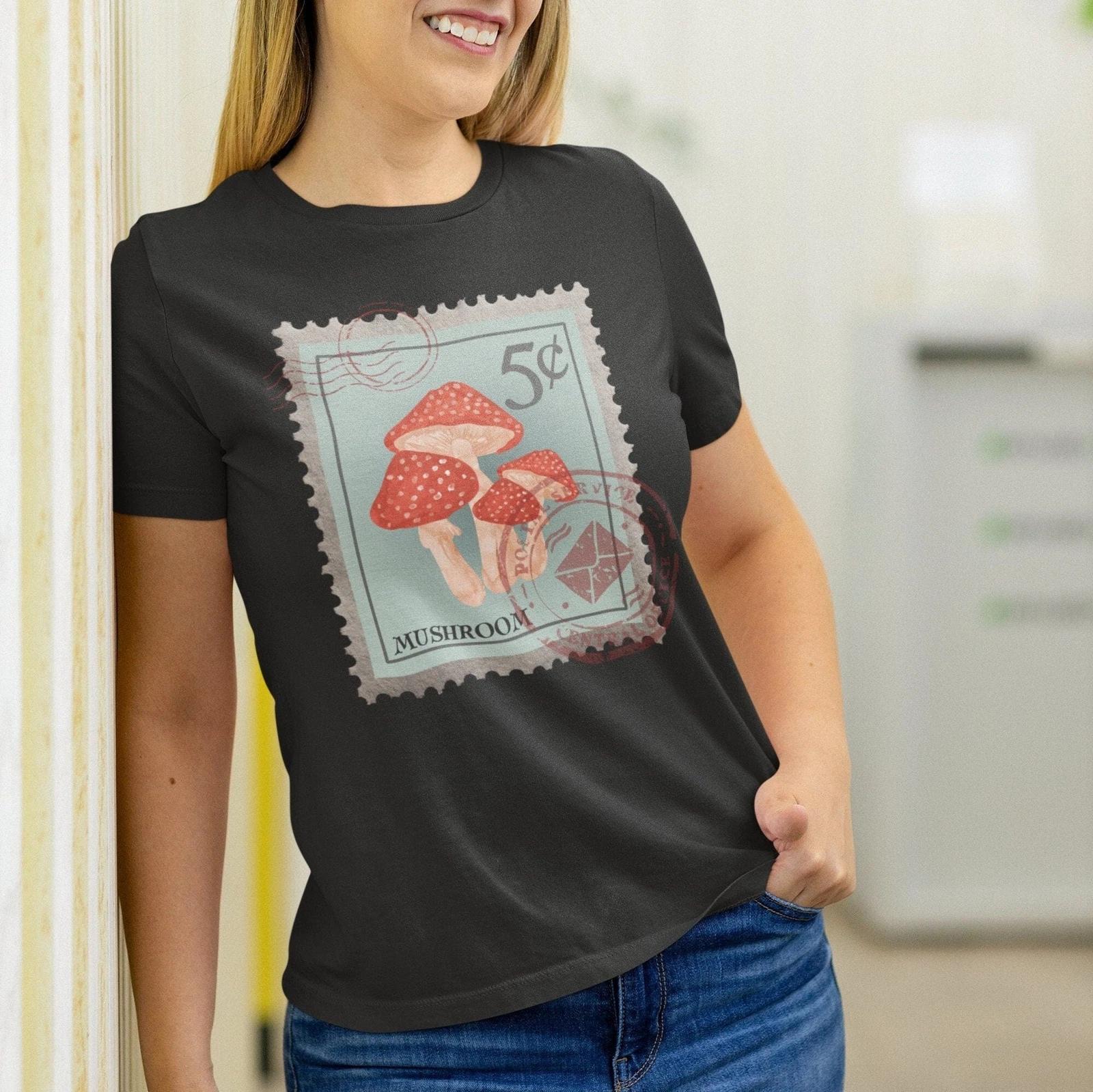 Mushroom Post Stamp T-Shirt XL