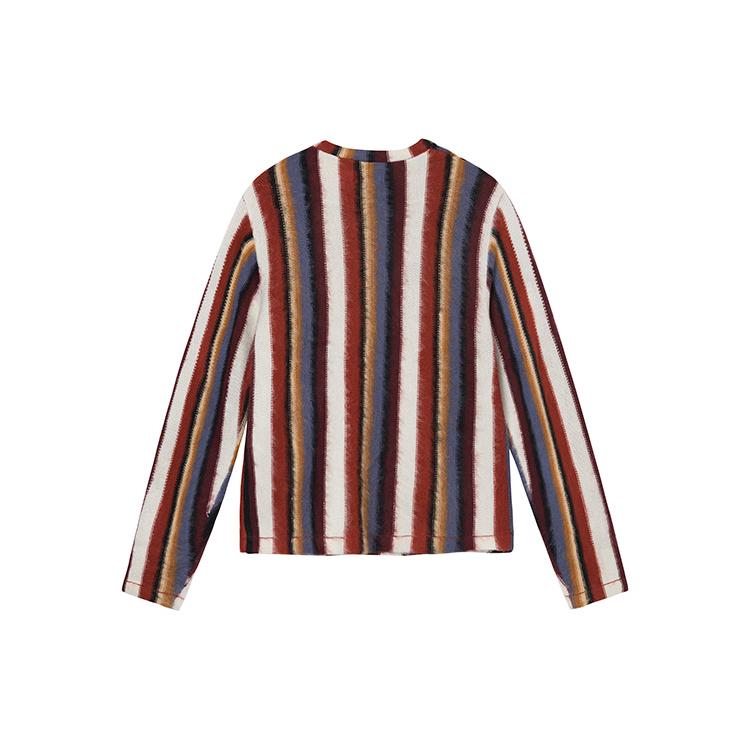 Stussy Maglia Girocollo a Righe Verticali 117108