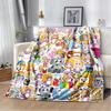 New Style Lankybox Boxy Foxy Rocky Cartoon Blanket,Soft Throw Blanket for Home Bedroom Bed Sofa Travel Picnic Cover Kid
