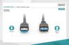 Kabel Przedłużający DIGITUS USB 3.1 Gen.1 SuperSpeed 5Gbps Typ USB A/USB A M/Ż Czarny 1,8m