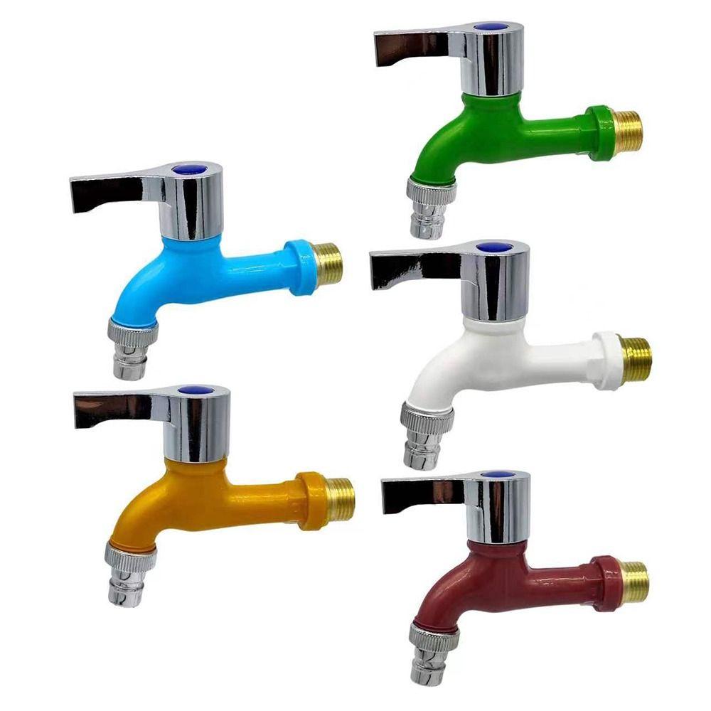1Pcs 1/2" Male Plastic Faucet Wall Mounted Water Hose Quick Connector  Garden Balcony