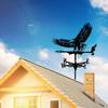 Weathercock Weather Vane Metal Black Wind Direction Weatherproof Roof Garden Decor,
