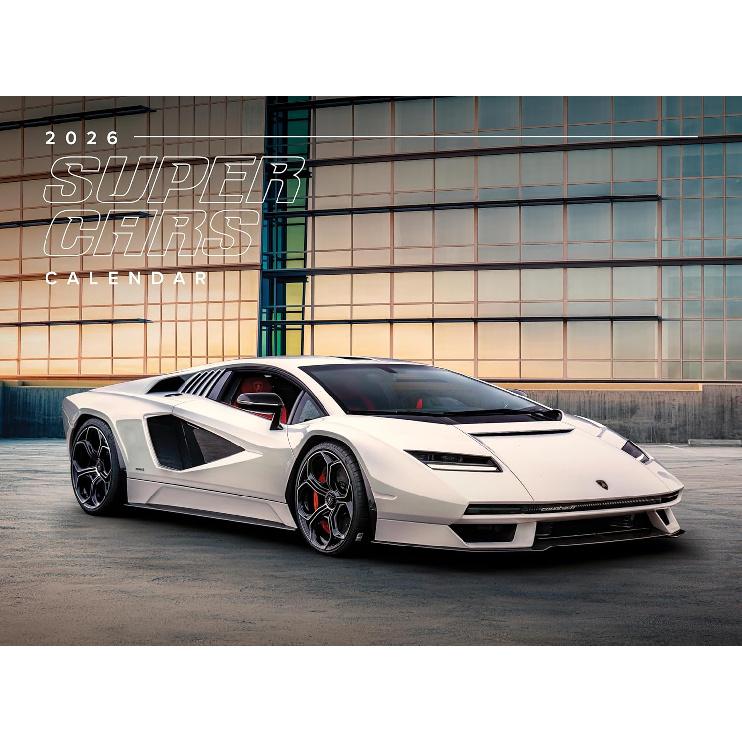 2026 Super Cars Calendar - Stunning Photography - Luxury Sports Dream Car Wall Calendar 2026 - Ideal for Home, Office, Garage - Gift for Auto