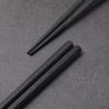 Bookwarm Non-Slip Chopsticks Set 10 Commercial Use Dishwasher Safe Eco-Friendly Reusable (Black)
