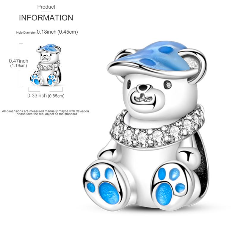 Christmas Bell Dangle Beads Copper Snowman Heart Elk Christmas Tree Snowman Fit Original Bracelet Women Jewelry