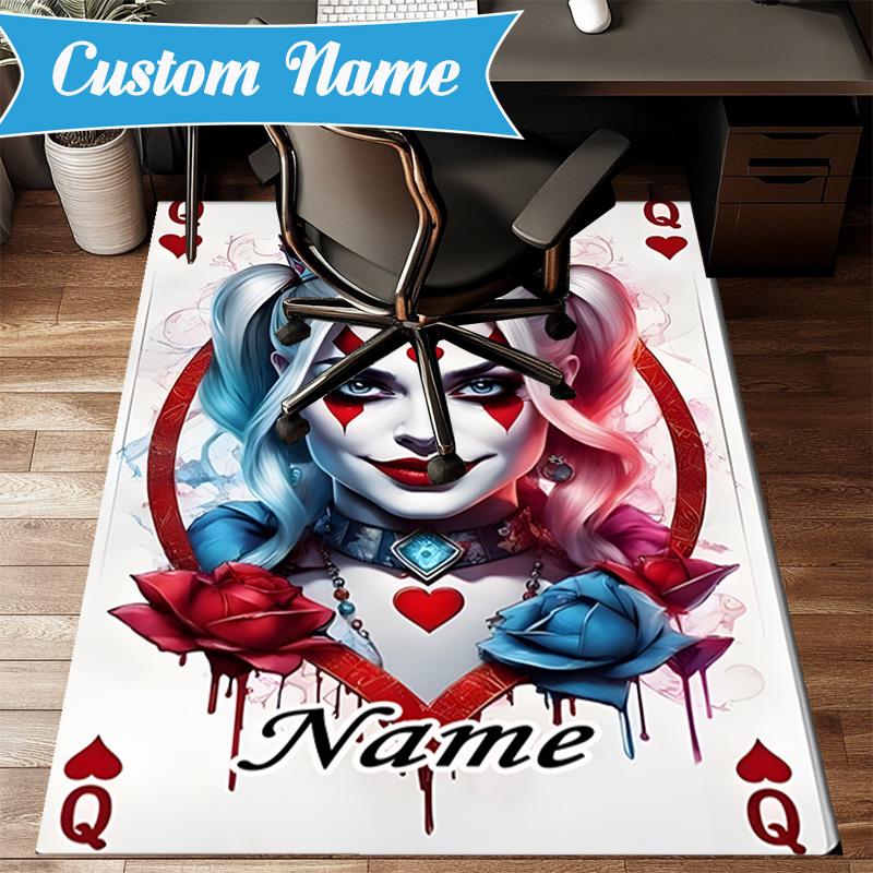 Custom Name Quinn's Money Dance Rug Game Carpet, Floor Mat for Bedroom Living Room Entryway Rug, Home Decor Idea Gift for Christmas birthday