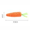 Cat Toy Carrot Sound Pet Products Bite Resistant Paper Rope Scratcher Clean Teeth Interactive Play Cat Carrot Chew Toy for Cat