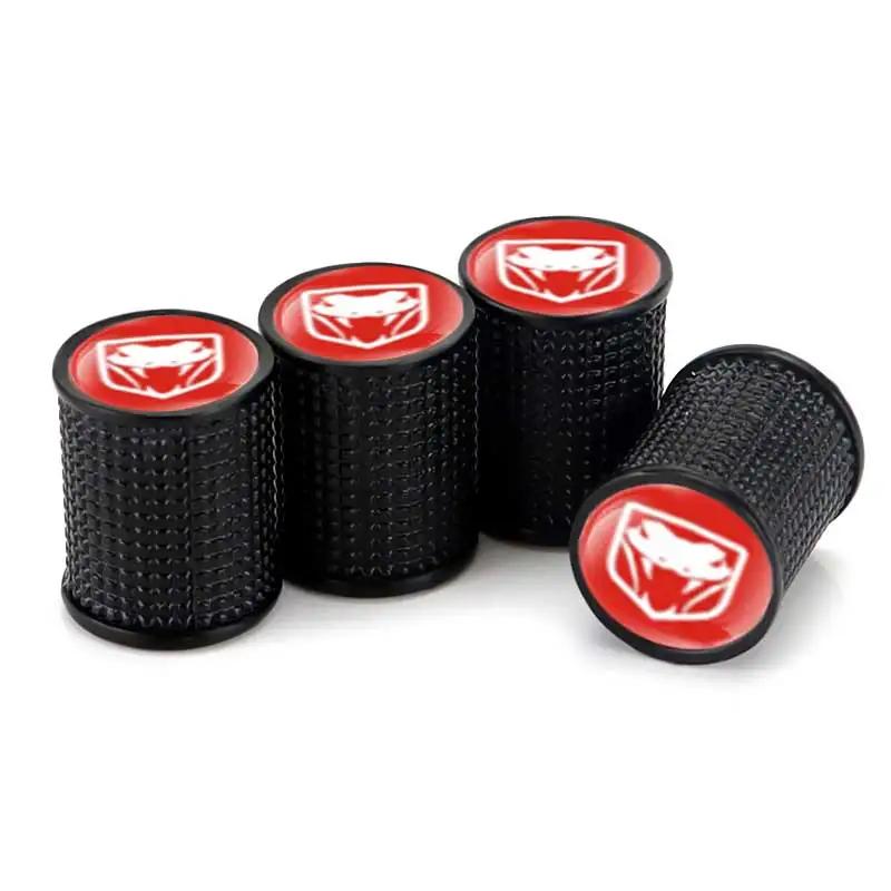 Car Styling Wheel Tire Valve Caps Covers for Dodge CALIBER CARAVAN DURANGO Challenger CHARGER JOURNEY NITRO RAM Accessories WW7