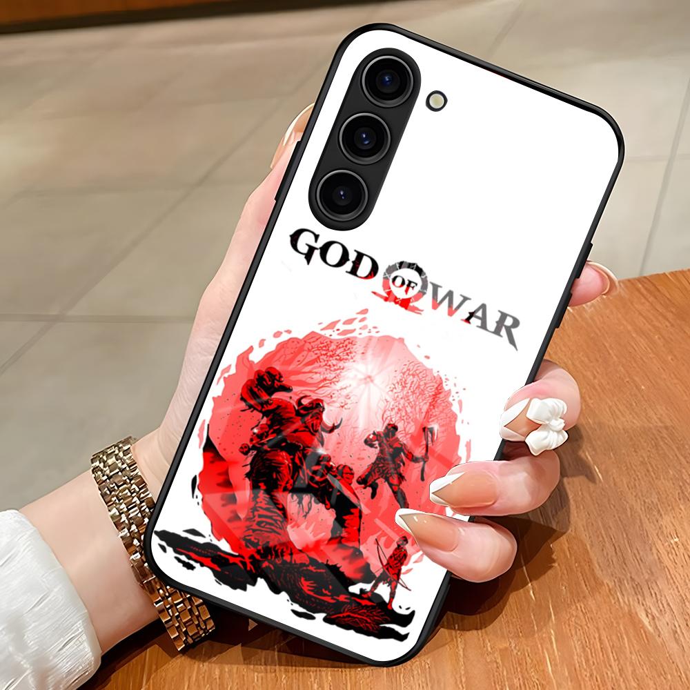 War God Kratos Phone Case For Samsung S26 S25 Edge Ultra S23 S22 S21 S20 Ultra Plus S24 Fe A54 A53 A25 Glass Cover