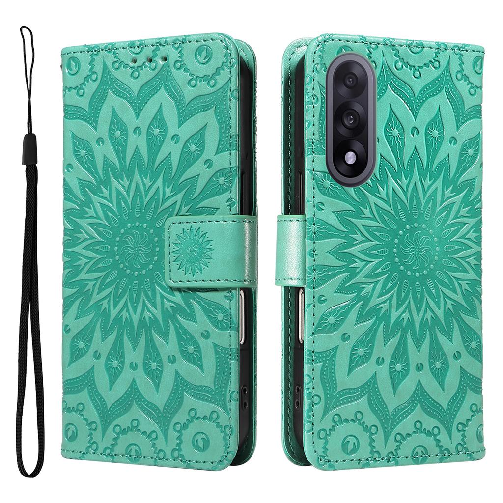 For OnePlus Nord 5 5G/OnePlus Ace 5 Ultra 5G Leather Wallet Case Sunflower Imprinted Phone Cover