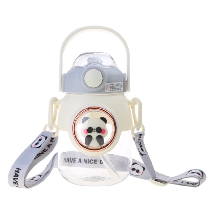 Kid Water Bottle with Straw 820ml Large Capacity Cute Cartoon Drinking Kettle