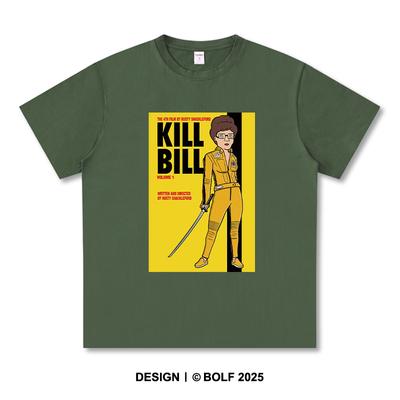 T-shirt imprimé Kill Bill pour femmes 100% coton oversize t-shirts graphiques de film pour hommes hauts d'été streetwear film culte