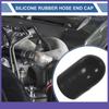 1 Set 30mmL 20mm079" ID Car Silicone Rubber Hose End Cap with Clamps Universal