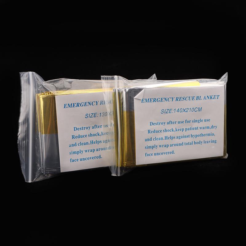 Outdoor Emergency Thermal Blanket Survival Rescue First Aid Blanket Folding Hypothermia Windproof Explore Camping Mat Pad