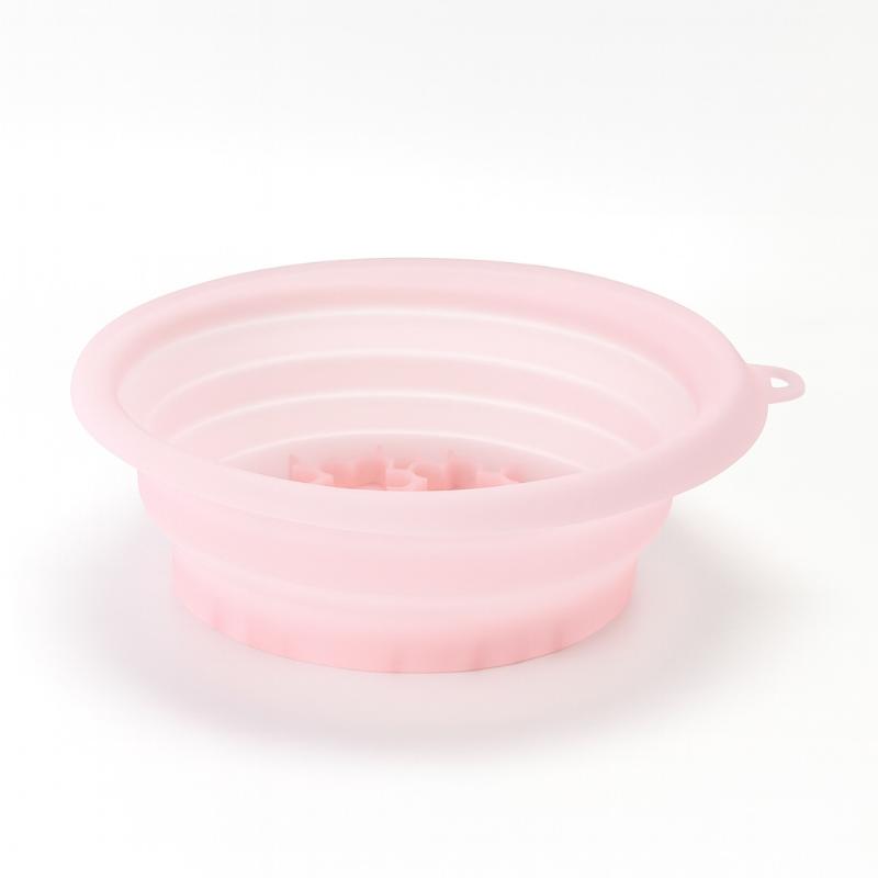

Collapsible Silicone Face Ice Bath Tray Cold Therapy For Facial Puffiness Portable Cryo Skin Tool Travel Beauty Bowl Facial Tool розовый