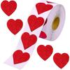 500 Pieces, Red Heart Stickers Glitter Effect - Iridescent Valentines Stickers For Cards | Valentine 3d Stickers, Valentines Day Decor | Valentines Da