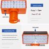 Solar LED Flashing Warning Light for Nighttime Road and Construction Safety