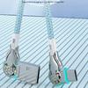 2025 PD 30W Super Charging Cable, Data Cable with Lightweight Zinc Alloy Braiding, 180-degree Bend Rotation, USB A To Type C