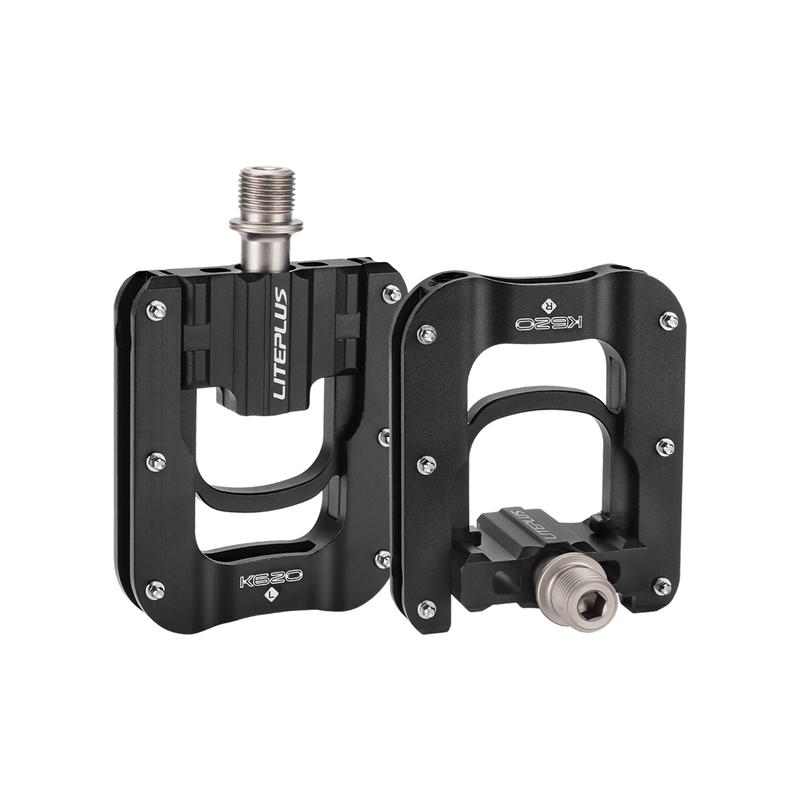 Pedal Plegable Ultraligero Liteplus K620 para Bicicleta, Aleación de Aluminio, 3 Rodamientos, Pedales Antideslizantes Doble Cara para Pedal de Bicicleta Brompton