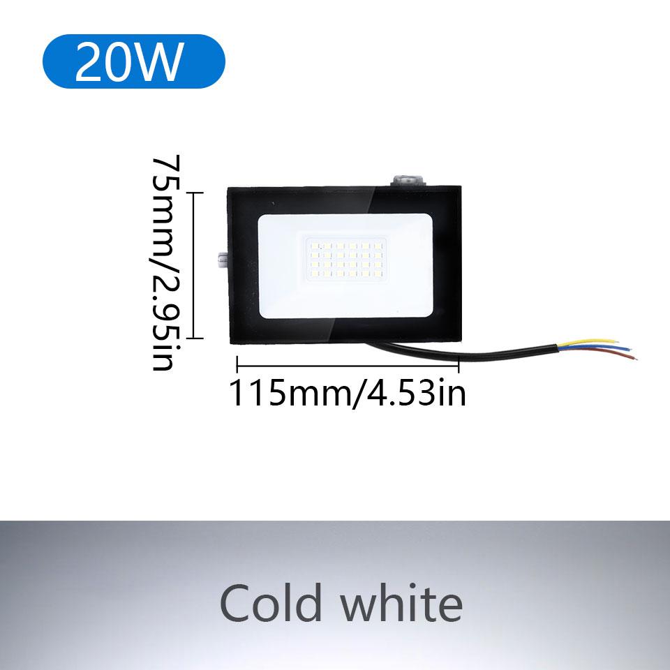 LED Flood Light Spotlight AC220V 100W 200W IP66 Waterproof LED Black Shell Garden Street Gate Wall Floodlights led floodlights