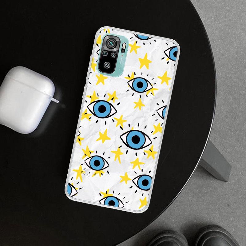 Lucky Blue Evil Eye Phone Case Cover for Xiaomi Redmi Note 15 14 13 12 11 Pro Plus 14S 12S 11S 11T 11E 10S 10 Customized Fundas