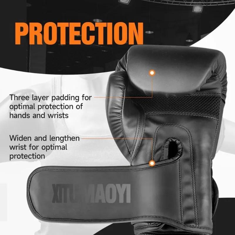 Pro Boxing Gloves for Boxing and MMA Training Fight Gloves for Men and Women Muay Thai Kickboxing and Heavy Bag Workout Gloves
