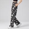 Women's Autumn Camouflage High-Waist Loose Cargo Sweatpants