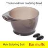 Tigela de Tintura Tigela para Tintura de Cabelo Tigela Extra Grande para Creme de Tintura de Cabelo Máscara Capilar Cuidado Invertido Salão de Beleza Pente para Tintura de Cabelo Lenço Suprimentos de Cabeleireiro Ferramentas