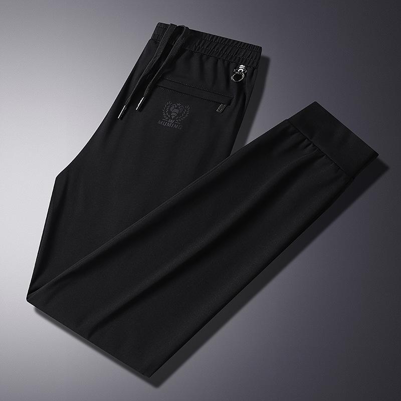 Winter Fleece Casual Pants Men's Loose Plus Size Straight Pants