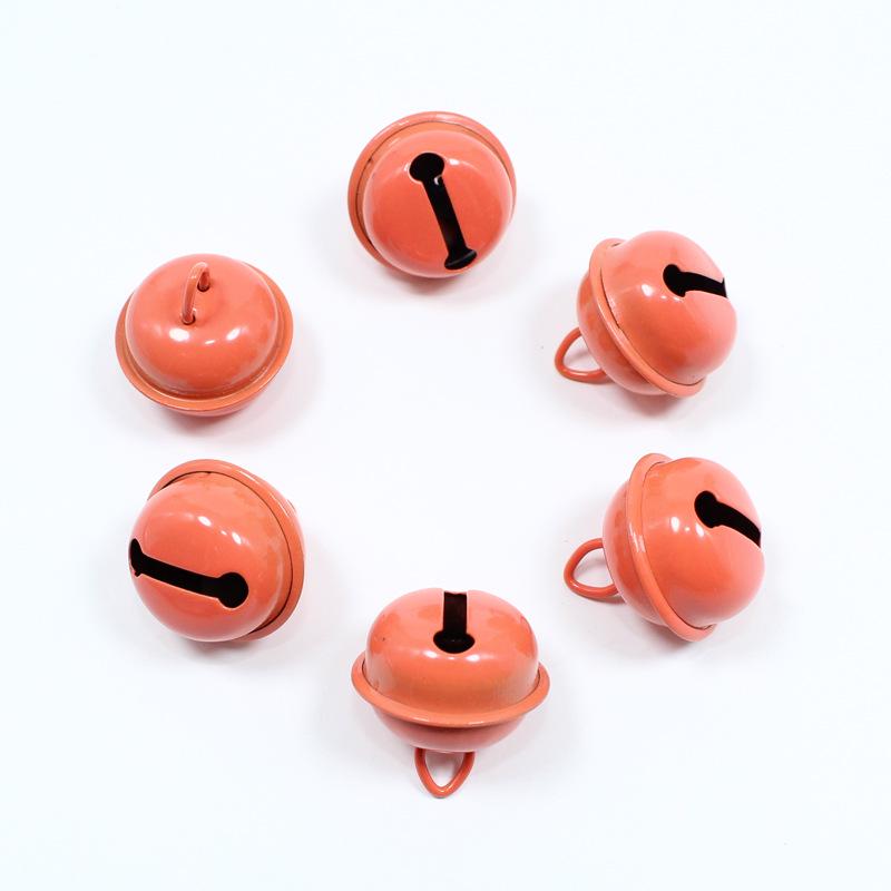 22mm Candy Color Enamel Metal Bells - Christmas Ornaments, DIY Pet Accessories, Keychain Pendants