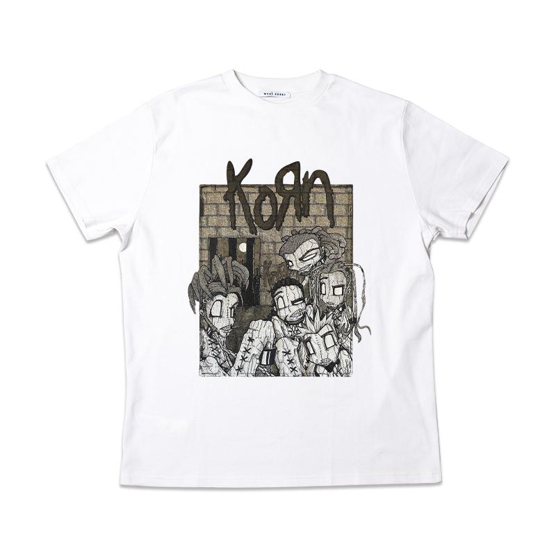 

2025 Korn Korn Band Europe and The United States Metal Rock Hip-hop Street T-shirt Fashion Brand Short Sleeve High Quality XXXXXL
